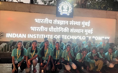 NLCEE 2022 Toppers at IIT Bombay Main Gate